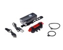 Комплект светодиодных фонарей BICYCLE передних и задних USB AWR1211