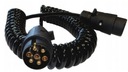 СПИРАЛЬНЫЙ КАБЕЛЬ 2xPLUG 7 PIN 5 МЕТРОВ