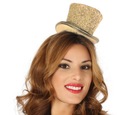 Золотая мини-шляпа, блестящая праздничная шляпа