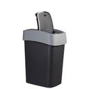 Odpadkový kôš Curver 25 l čierny, odtiene šedej a striebornej Kód výrobcu Flip