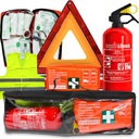 НАБОР БАГАЖНИКА АВТОМОБИЛЯ ОГНЕТУШИТЕЛЬ ПОЖАРНЫЙ КОМПЛЕКТ ЖИЛЕТ ТРЕУГОЛЬНЫЙ ЧЕХОЛ СУМКА