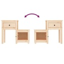 Nočný stolík, 79,5x38x65,5 cm, masívne borovicové drevo Hĺbka nábytku 1 cm