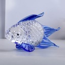 Z číreho skla figúrka zlatej rybky Craft Decor Socha zvieraťa Malá ručne vyrobená modrá EAN (GTIN) 0791789935897