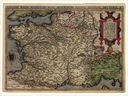 Карта ФРАНЦИЯ 30x40см 1592 г. М11