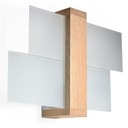 Kinkiet lampa ścienna FENIKS drewno SOLLUX styl boho