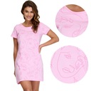 НОЧНАЯ ЖЕНСКАЯ ФУТБОЛКА, ХЛОПКОВАЯ ФУТБОЛКА, РОЗОВАЯ SENIZO XXL