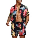 Мужская футболка Гавайи с короткими рукавами и пляжные шорты