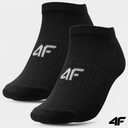 Dámske ponožky 4F Ponožky Bavlnené Príležitostné Na Každý Deň 5-PAK Dominujúca farba čierna