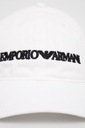 Emporio Armani Bavlnená čiapka 627901.CC994.NOS farba biela s aplikáciou 6 Značka Emporio Armani