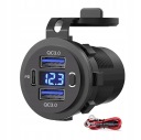 ГНІЗДО АВТОМОБІЛЬНИЙ USB 2 QC 3.0 PD WOLOTMIERZ 12V 24V IP65 ВИМИКАЧ 66W  фото 13