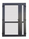 ВНЕШНИЕ ДВУСТОРОННИЕ ДВЕРИ ПВХ АНТРАЦИТОВОГО цвета, ПО РАЗМЕРУ НЕЗАВИСИМОГО