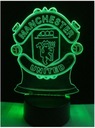 Манчестер Юнайтед 3D светодиодный ночник с именем пилота