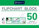 Блокнот для флипчарта А1, гладкий, 50 листов, Interd