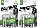 8x Akumulatorki ENERGIZER Power Plus AA R6 HR6 NH15 1,2V 2000mAh