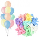 BALONY ZESTAW pastelowe kolorowe mix 50szt 12''