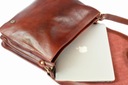 Pánska kožená taška cez rameno veľká hnedá talianska A4 poštárka vintage A4 Pohlavie Unisex výrobok