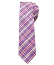 Стильный галстук фиолетово-розовый (Селедка) -ALTIES- 5 см, узкий, в клетку