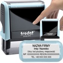 TRODAT STAMP 4913 НА 8 СТРОК ДИЗАЙН КОРПОРАТИВНОГО ЛИЧНОГО ОФИСА + ЛАСТИК