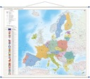 MAPA UNIA EUROPEJSKA NA ŚCIANĘ polityczna NAJNOWSZE WYDANIE 120x100 cm