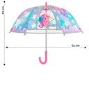 Детский зонт, детский зонт Единорог, прозрачный, ручной