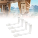 4PCS RV ШТОРИ КРІПЛЕННЯ Z SRUBOKRETEM БІЛА ZASLONA ABS PRZYTRZYMAJ EK  (17899630554) фото min 10