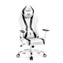 Игровое кресло Diablo X-Horn 2.0 Normal Size из экокожи, белое и черное