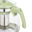 Dzbanek szklany do herbaty kawy zaparzacz Altom Design Aroma zielony 1,6 l Materiał szkło