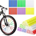 72X СВЕТООТРАЖАЮЩИЕ ЦВЕТНЫЕ ПОЛОСЫ Светоотражающие средства для велосипедных спиц ВЕЛОСИПЕД 6 ЦВЕТОВ