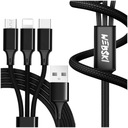 РАЗДЕЛИТЕЛЬ ДЛЯ ЧЕТЫРЕХ ПРИЖИГАЛОК 3XUSB ЗАРЯДНОЕ УСТРОЙСТВО+Кабель 3в1 WEBSKI