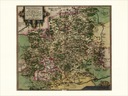 Карта Баден-Вюртемберга 30x40см 1592 г. М45