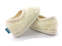 Pantofle ciapy wełniane MERYNOS R 42 Kapcie Ecru