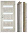 Sivé izbové dvere so zárubňou 70,80,90cm