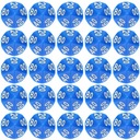 НАБОР ИЗ 25 ГОЛУБЫХ ДЕСЯТИГРАННЫХ КУБИКОВ D10 ДЛЯ РПГ 00-90