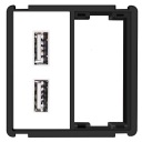 Розетка, USB-модуль 2x 2,4А, система RTX SH