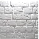 Стеновые панели White Styr 3D типа Гипсовый кирпич II
