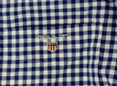 Gant Niebieska rozpinana Koszula Koszulka XL EAN (GTIN) 7332972523304