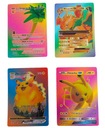 Набор красочных карточек Pokemon RAINBOW BIG HP POWERS 55 шт.