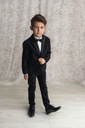 Čierny smoking oblek pre chlapca na svadbu 104 Veľkosť (new) 104 (99 - 104 cm)