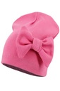 ДЕТСКАЯ ВЕСЕННЯЯ ОДНОСЛОЙНАЯ ШАПКА С БАНТОМ