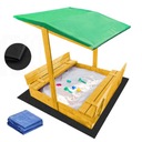 ДЕРЕВЯННАЯ ПЕСОЧНИЦА С ВЕРХНЕЙ, ПРОПИТАННОЙ 120 FREE FAST GREEN