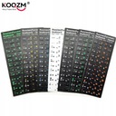 1 шт. наклейки на клавиатуру с русскими буквами для ноутбука