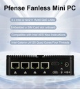 Mini PC Intel Atom 4x LAN RS232 VPN Router b/w IoT Séria Intel Celeron