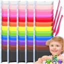 ВОЛШЕБНЫЙ Пластилин ПЕНА ГЛИНА СЕНСОПЛАСТИКА 60 ШТ.