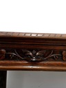 Antyczna konsola z drewna ława rzeźbiona Kolor dominujący brązowy