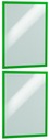 2 x RAMKA SAMOPRZYLEPNA MAGNETYCZNA PLAKATOWA INFORMACYJNA A3 ZIELONA