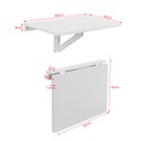 SoBuy FWT03-W Настенный стол Выдвижной стол Складной небольшой настенный столик