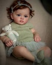 Reborn Baby Silicone bábika 60cm Látkové telo Batérie 234234