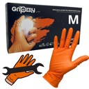 Rukavice NITRIL RUKAVICE GRIPZZLY bez púdru ORANGE GRIP veľ. M 50 ks