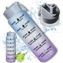 МОТИВАЦИЯ БУТЫЛКА ДЛЯ ПИТЬЕВОЙ ВОДЫ ГОЛУБАЯ СТЕКЛЯННАЯ БУТЫЛКА С СОЛОМОЧКОЙ 1л