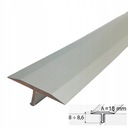 Listwa progowa T A55 profil fugowy 100 cm srebro